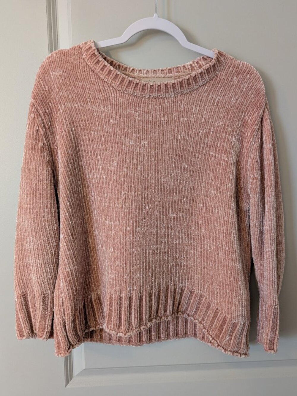 Philosophy Pink Chenille Knit Sweater